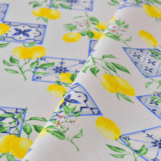 Скатертина з водовідштовхувальним просоченням IDEIA 140х170 см бавовна лимон