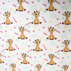 Тканина фланель бавовна 180 см 155 г/м2, дитячий принт, м'яка тканина для постільної білизни, пелюшка