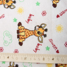 Тканина фланель бавовна 180 см 155 г/м2, дитячий принт, м'яка тканина для постільної білизни, пелюшка