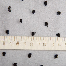 Тканина органза напівпрозора 25 г/м2 145 см легка для суконь, декору, вечірніх і карнавальних костюмів чорна