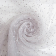 Тканина органза напівпрозора 25 г/м2 145 см легка для платтів, декору, вечірніх і карнавальних костюмів сіра