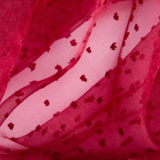 Тканина органза напівпрозора 25 г/м2 145 см легка для платтів, декору, вечірніх і карнавальних костюмів бордо