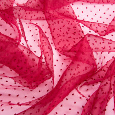 Тканина органза напівпрозора 25 г/м2 145 см легка для платтів, декору, вечірніх і карнавальних костюмів бордо