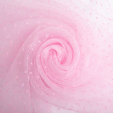 Тканина органза напівпрозора 25 г/м2 145 см легка для платтів, декору, вечірніх і карнавальних костюмів рожева