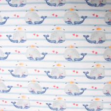 Тканина фланель бавовна 180 см 155 г/м2, дитячий принт, м'яка тканина для постільної білизни, пелюшка