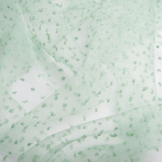 Тканина органза напівпрозора 25 г/м2 145 см легка для платтів, декору, вечірніх і карнавальних костюмів м'ята