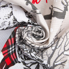 Тканина полотенна вафельна Олені 150 см 160 г/м2, бавовна, натуральна, щільна, всмоктувальна, тканина для рушників