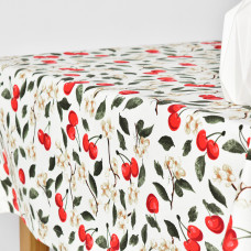 Скатертина з водовідштовхувальним просоченням IDEIA 140х170 см бавовна вишня