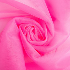 Тканина фатин євро 300 см 15 г/м2 легка декоративна для суконь, костюмів, декору V-H12 рожевий