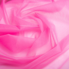 Тканина фатин євро 300 см 15 г/м2 легка декоративна для суконь, костюмів, декору V-H12 рожевий
