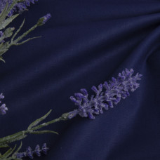 Тканина бязь ранфорс для постільної білизни, бавовна 130 г/м2, 240 см V-39 т/синя-чорнила