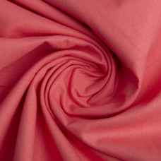 Тканина бязь ранфорс для постільної білизни, бавовна 130 г/м2, 240 см V-41 корал