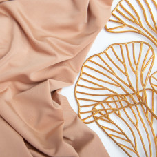 Тканина трикотаж однотонний мікрокра 200 г/м2 150 см, тканина для суконь, лосин, футболок, спортивного одягу т/беж