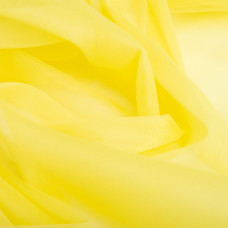 Тканина фатин євро 300 см 15 г/м2 легка декоративна для суконь, костюмів, декору V-H17 лимон