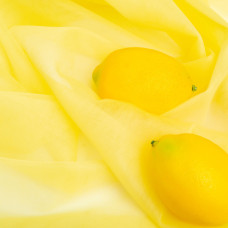 Тканина фатин євро 300 см 15 г/м2 легка декоративна для суконь, костюмів, декору V-H17 лимон