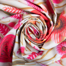 Тканина бязь ранфорс 5D для постільної білизни, бавовна 125 г/м2 240 см натуральна, постільна тканина, тканина для простирадл