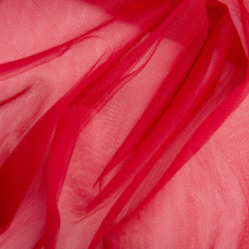 Тканина фатин євро 300 см 15 г/м2 легка декоративна для суконь, костюмів, декору No100 вишня