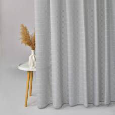 Тканина тюль рогожка Белуно 300 см 155 г/м2, тюлева тканина, тканина для тюлю, вуаль, гардини, гардинна тканина V-06 сіра