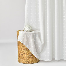 Тканина тюль рогожка Белуно 300 см 155 г/м2, тюлева тканина, тканина для тюлю, вуаль, гардини, гардинна тканина V-01 ekru