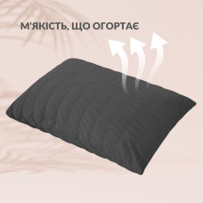 Комплект постільної білизни полуторний Cloud Dream IDEIA жатка, у подарунковому пакованні т/сірий