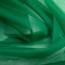 Тканина фатин євро 300 см 15 г/м2 легка декоративна для суконь, костюмів, декору V-H34 смарагд