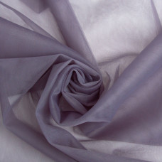 Тканина фатин євро 300 см 15 г/м2 легка декоративна для суконь, костюмів, декору V-H74 т/сірий