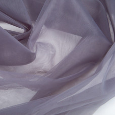 Тканина фатин євро 300 см 15 г/м2 легка декоративна для суконь, костюмів, декору V-H74 т/сірий