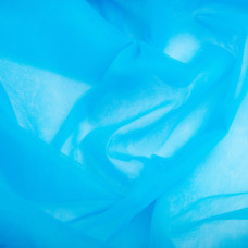 Тканина фатин євро 300 см 15 г/м2 легка декоративна для суконь, костюмів, декору V-H28 т/блакитний