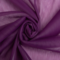 Тканина фатин євро 300 см 15 г/м2 легка декоративна для суконь, костюмів, декору No44 слива