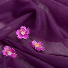 Тканина фатин євро 300 см 15 г/м2 легка декоративна для суконь, костюмів, декору No44 слива