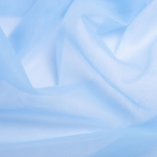 Тканина фатин євро 300 см 15 г/м2 легка декоративна для суконь, костюмів, декору V-H26 блактиний