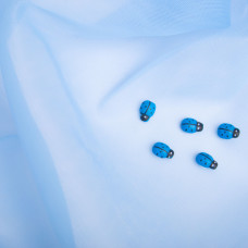 Тканина фатин євро 300 см 15 г/м2 легка декоративна для суконь, костюмів, декору V-H26 блактиний