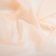 Тканина фатин євро 300 см 15 г/м2 легка декоративна для суконь, костюмів, декору V-H6 св/персик
