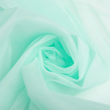 Тканина фатин євро 300 см 15 г/м2 легка декоративна для суконь, костюмів, декору V-H24 бірюза