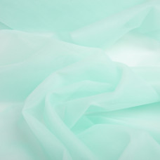 Тканина фатин євро 300 см 15 г/м2 легка декоративна для суконь, костюмів, декору V-H24 бірюза