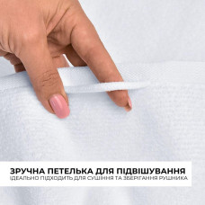 Рушник махровий 50х90 см пл 600 г/м2 для рук та обличчя натуральна бавовна білий