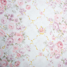 Тканина сатин для постільної білизни, пл 130 г/м2 210 ТС, бавовна, 240 см 23615 v-101 Троянда рожева