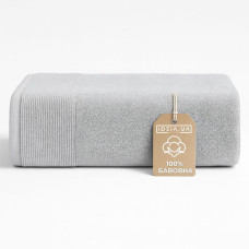 Рушник махровий 70х140 см пл 600 г/м2 банний для тіла натуральна бавовна сірий