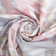 Тканина бязь ранфорс для постільної білизни, бавовна, 130 г/м2, 240 см 8.28909/24 Ромб рожева