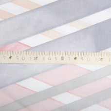 Тканина бязь ранфорс для постільної білизни, бавовна, 130 г/м2, 240 см 8.28909/24 Ромб рожева