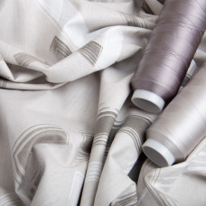 Тканина бязь ранфорс для постільної білизни, бавовна, 130 г/м2, 240 см 5,28951/47 Графіка беж