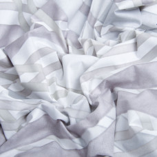 Тканина бязь ранфорс для постільної білизни, бавовна, 130 г/м2, 240 см 8.28909/4 Ромб сіра