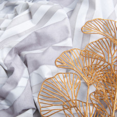 Тканина бязь ранфорс для постільної білизни, бавовна, 130 г/м2, 240 см 8.28909/4 Ромб сіра