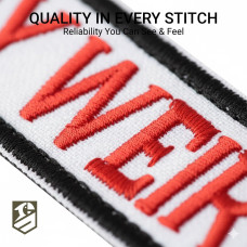 Набір із 2 нашивок "Stay Weird" (Залишайся дивним), вишиті, на липучці, кумедні нашивки для тактичного жилета, шеврони