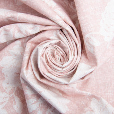 Тканина бязь ранфорс для постільної білизни, бавовна, 130 г/м2, 240 см 3,28997/26 Троянди на пудрі