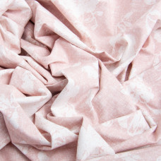 Тканина бязь ранфорс для постільної білизни, бавовна, 130 г/м2, 240 см 3,28997/26 Троянди на пудрі