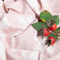 Тканина бязь ранфорс для постільної білизни, бавовна, 130 г/м2, 240 см 3,28997/26 Троянди на пудрі