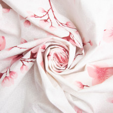 Тканина бязь ранфорс для постільної білизни, бавовна, 130 г/м2, 240 см G-6764/4 Сакура пудра