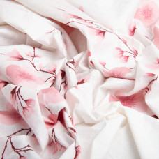 Тканина бязь ранфорс для постільної білизни, бавовна, 130 г/м2, 240 см G-6764/4 Сакура пудра