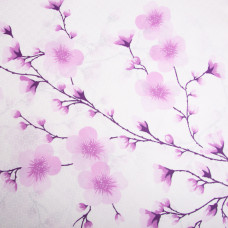Тканина бязь ранфорс для постільної білизни, бавовна, 130 г/м2, 240 см G-6764/1 Сакура пурпур